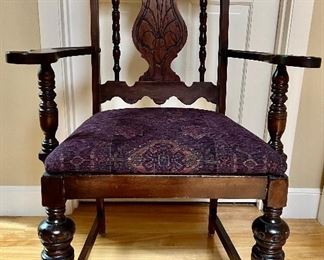 Carved Gothic Chair
