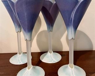 Newman Ceramic Works Calla Lily Glasses