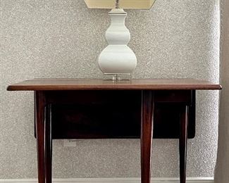 Item 13:  Antique Gate Leg Drop Leaf Table - 36"l x 36"w x 28.5"h: $365