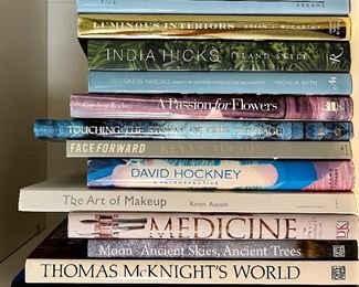 Assorted coffee table books priced at the sale!