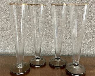 Item 38:  (4) Champagne Flutes:  $24