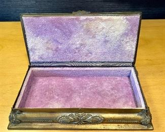 velvet lined interior