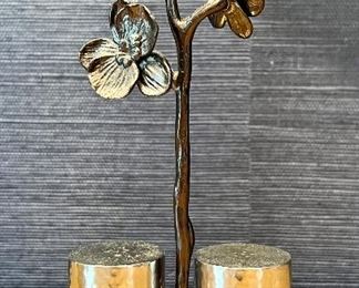 Item 53:  Michael Aram Black Orchid Salt & Pepper Set: $48