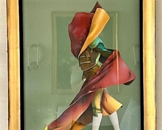 Item 65:  "The Matador" Signed  Litho 52/175 - 26.5"l x 2"w x 36.5"h: $445