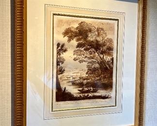 Item 75:  "Boy in Row Boat" (No. 158) Print - 16.75" x 19.5": $125