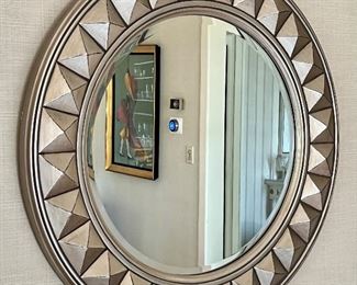 Item 80:  Decorative Mirror (Silver) - 31.5" x 31.5": $165