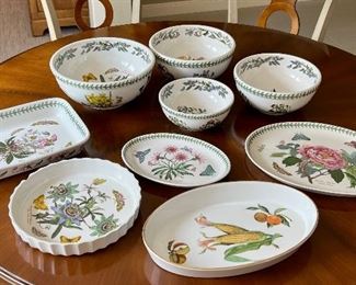 Assorted Portmeirion platters, serving bowls & nesting bowls.  All priced at the sale!  