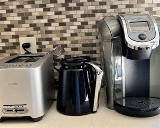 Breville Toaster, Electric Kettle & Keurig all available & priced at the sale!