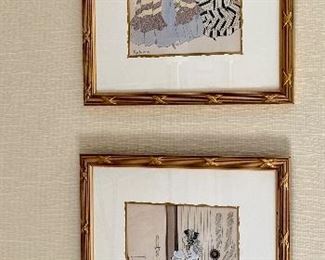 Item 91:  (2) Victorian Prints - 13.5" x 16.5": $95 ea