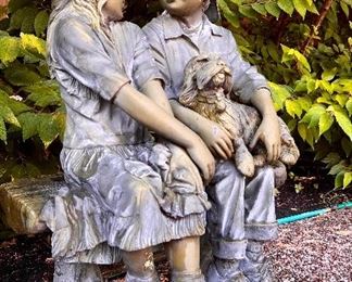 Item 99:  Bronze Sculpture Signed Tom Davidson - 24"l x 15"w x 36"h: $745