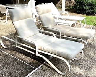 Item 105:  (2) Tropitone Adjustable Lounge Chairs:  $425 for pair