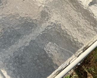 one side table has a slight crack