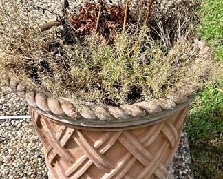 Item 112:  Terracotta Planter - 21" x 15.5": $45