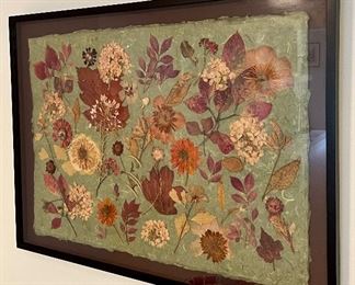 Item 125:  Framed Dried Flowers: $165
