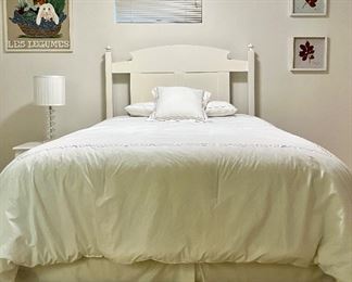 Item 133:  White Painted Double Bed:  $395