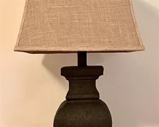 Item 136:  (2) Table Lamps with Linen Shades - 28":  $254 for pair