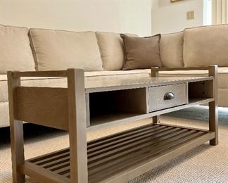Item 146:  Coffee Table with Drawer - 40"l x 17"w x 18"h:  $145