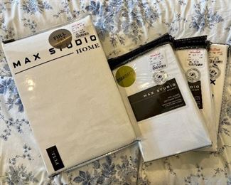 Item 216:  Max Studio Full Sheet Set and Pillow Cases: $14