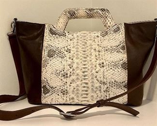 Item 170:  Blu and Baker Genuine Exotic Python Snakeskin Handbag: $145