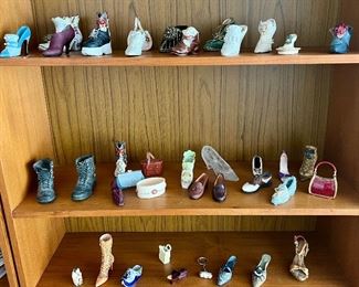 Miniature shoes all priced at the sale!