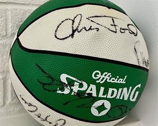 Item 213:  Autographed Celtics Basketball (late 90's):  $100