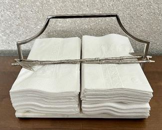 Item 150:  Michael Aram Napkin Holder: $42