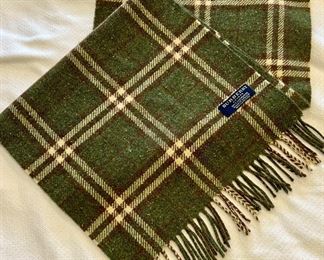 Item 220:  Burberry Scarf (green & brown):  $35