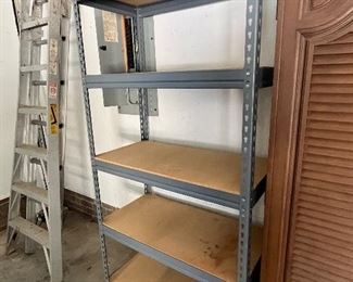 Metal / plywood utility shelves 