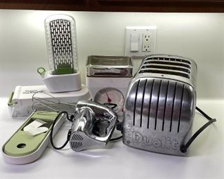 Chop Wizard, Mixer, Toaster, Scale