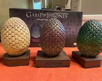 Game of Thrones Dragon Egg Bookends