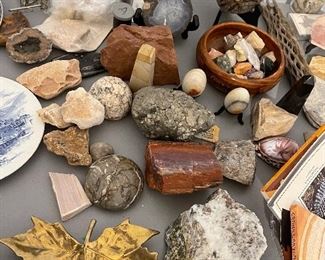 Collection of rocks and minerals 