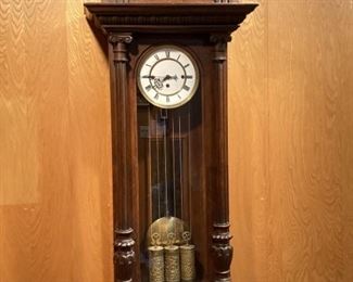 Vienna Regulator The Remembrance, Late 19th C
First Vienna Clock 
Measures 50in l x 16in w
