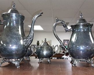 Much, much silver plate, brass and copper