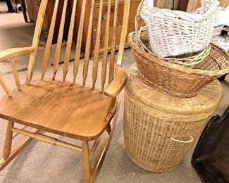 Oak rocker