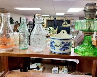 Vintage oil lamps. Aladdin