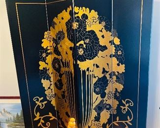 Black and Gold Room Divider 