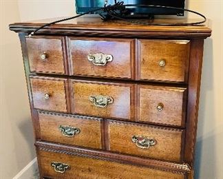 Solid Wood Dresser and Flat Screen TV