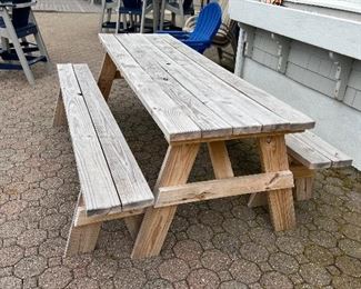 Large wood picnic table $200