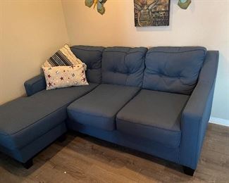 Blue sofa $300
70” x 38”D 