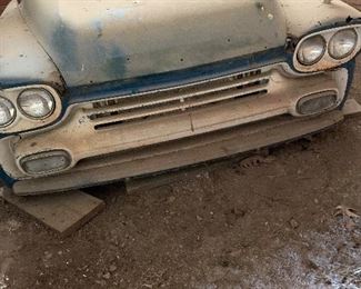 FRONT END OF A 1958 CHEVY APACHE