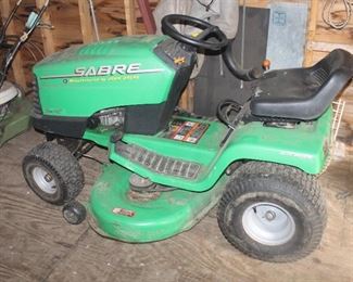 John Deere Sabre Riding Lawnmower (includes a second mower for parts)