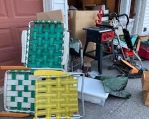 Vintage lawn chairs. 