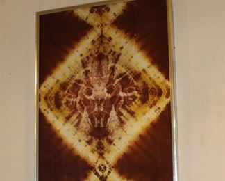 Brown Beige Yellow Mask Art