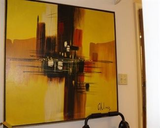 Modern Art with Ambers, Yellows, Browns