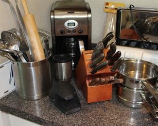 Utensils, Knives, Coffee Maker, Toasters