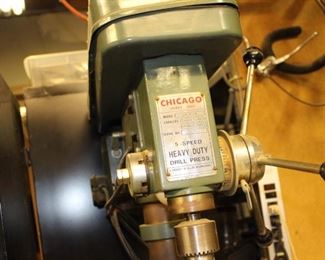 Chicago Drill Press 5 Speed Heavy Duty