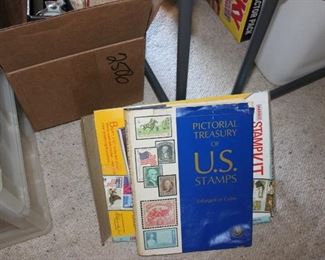 Stamp Collection apx 4 large boxes of Stamps and Albums