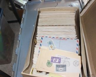 Stamp Collection apx 4 large boxes of Stamps and Albums