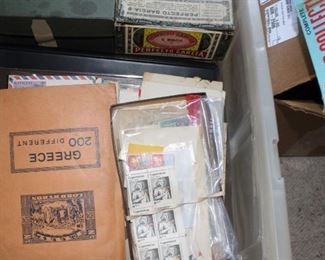 Stamp Collection apx 4 large boxes of Stamps and Albums