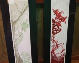 Alex Brooks 4 panel hand painted 